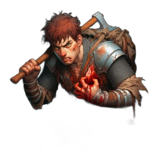 weapon, sword, staff, face transparent PNG cut-out