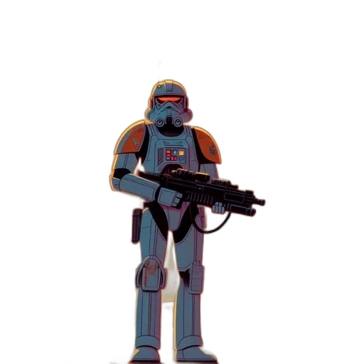 robot, weapon, staff, concept art transparent PNG cut-out