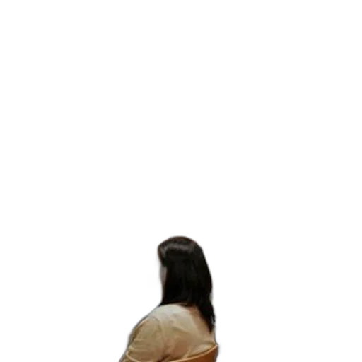 dress, jacket, staff, hair transparent PNG cut-out