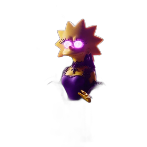 creature, crown, robot, staff transparent PNG cut-out