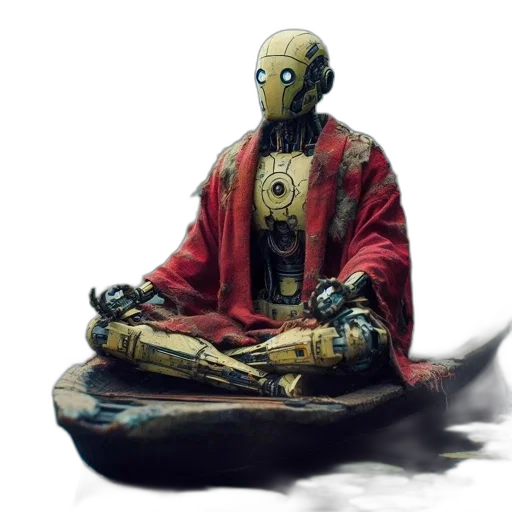 mask, robot, staff, concept art transparent PNG cut-out