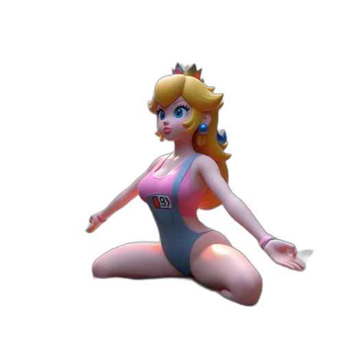crown, dress, creature, 3d render transparent PNG cut-out