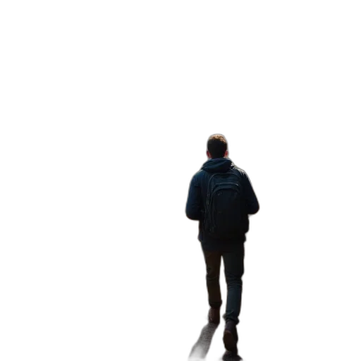 jacket, staff, face, robot transparent PNG cut-out