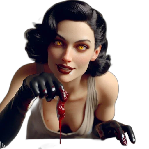 face, comic book art, concept art, photorealistic transparent PNG cut-out