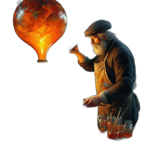 hat, staff, bottle, umbrella transparent PNG cut-out