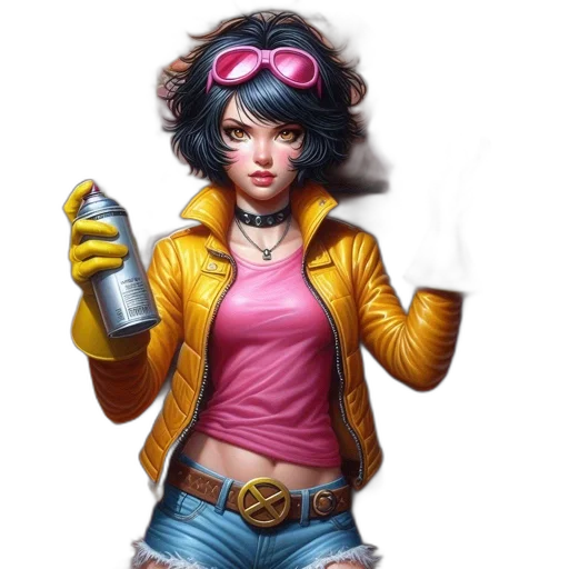 jacket, weapon, comic book art, concept art transparent PNG cut-out