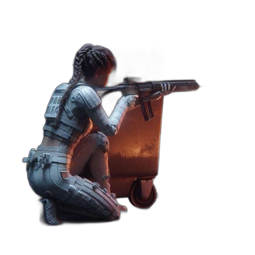 weapon, staff, robot, jacket transparent PNG cut-out