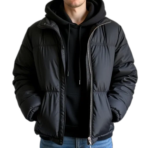 jacket, face, staff, hat transparent PNG cut-out