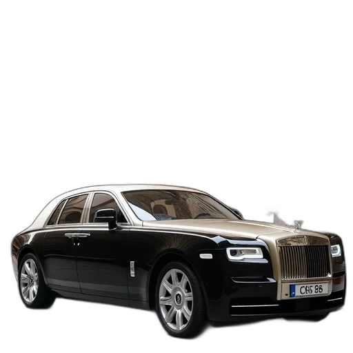 car, 3d render, photorealistic, rolls transparent PNG cut-out