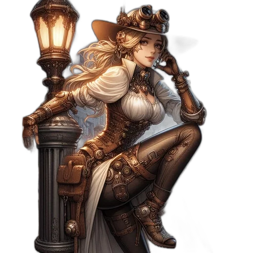 hat, crown, staff, dress transparent PNG cut-out
