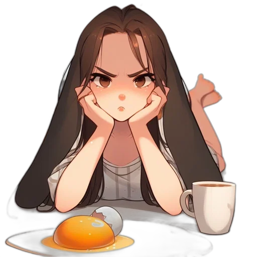 food, pixel art, anime, cartoon transparent PNG cut-out