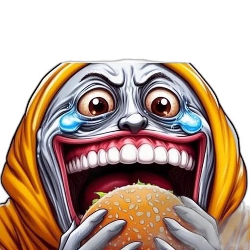 food, face, creature, animal transparent PNG cut-out