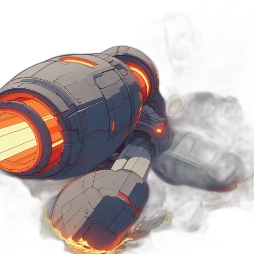 weapon, robot, bottle, concept art transparent PNG cut-out