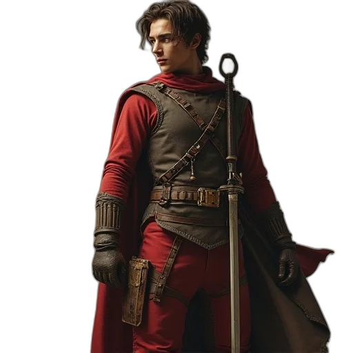 sword, staff, weapon, jacket transparent PNG cut-out