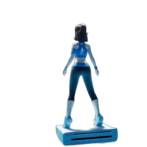 robot, 3d render, concept art, blue transparent PNG cut-out