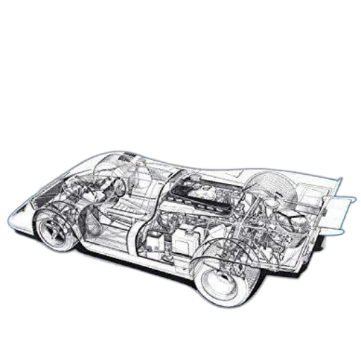 car, concept art, 3d render, image transparent PNG cut-out