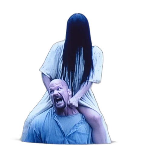 hair, creature, dress, mask transparent PNG cut-out