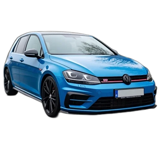 car, photorealistic, 3d render, blue transparent PNG cut-out