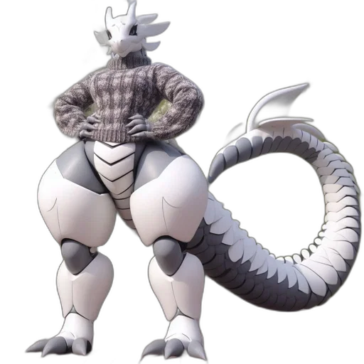 dragon, creature, animal, robot transparent PNG cut-out