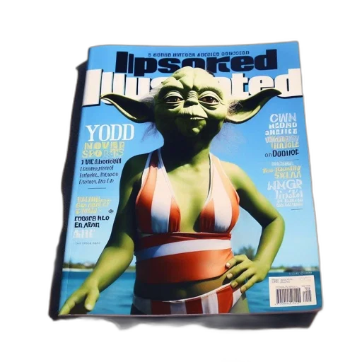 sports, illustrated, magazine, featuring transparent PNG cut-out