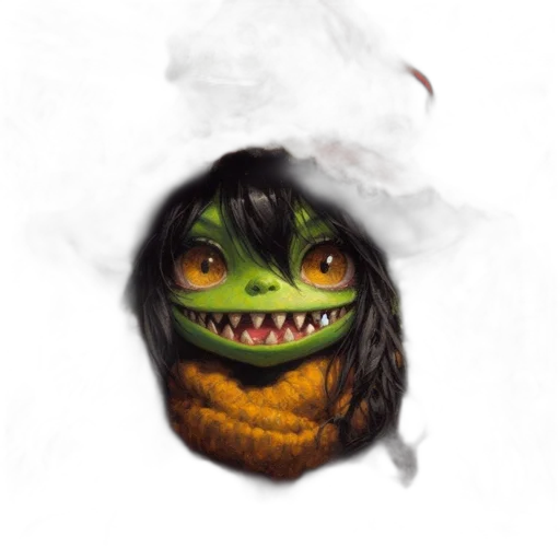 mask, dragon, creature, face transparent PNG cut-out