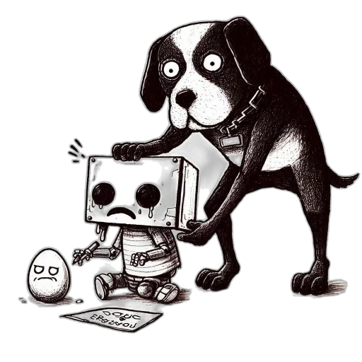 robot, animal, concept art, comic book art transparent PNG cut-out
