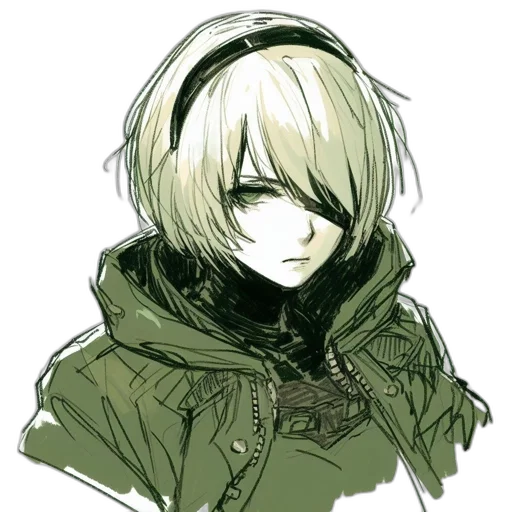 jacket, face, mask, staff transparent PNG cut-out