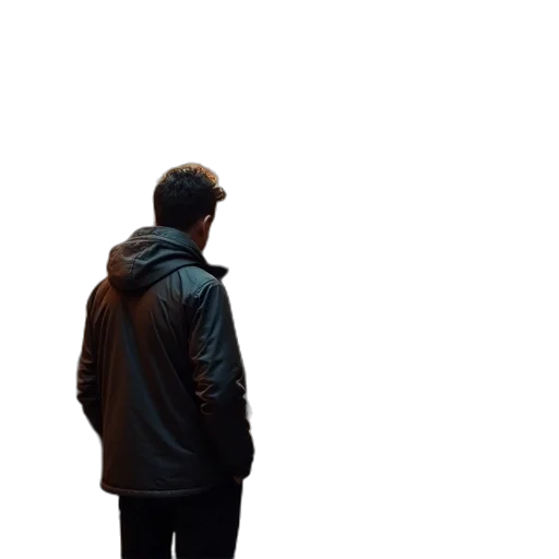 jacket, face, robot, staff transparent PNG cut-out