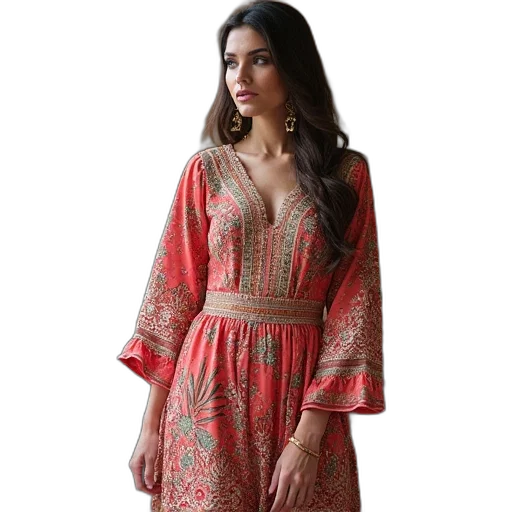 dress, red, asim, jofa transparent PNG cut-out