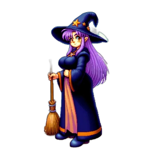 staff, dress, hat, weapon transparent PNG cut-out