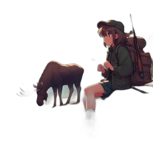 animal, creature, hat, weapon transparent PNG cut-out