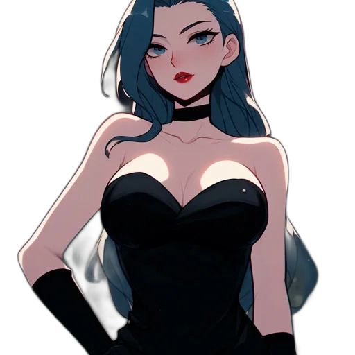 dress, staff, cartoon, anime transparent PNG cut-out