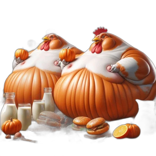 food, concept art, photorealistic, two transparent PNG cut-out