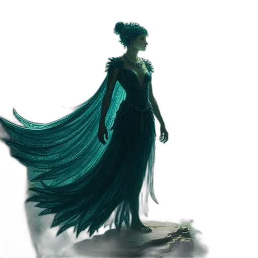dress, crown, concept art, fantasy art transparent PNG cut-out