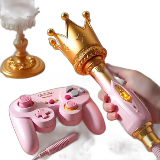 weapon, crown, jewelry, 3d render transparent PNG cut-out