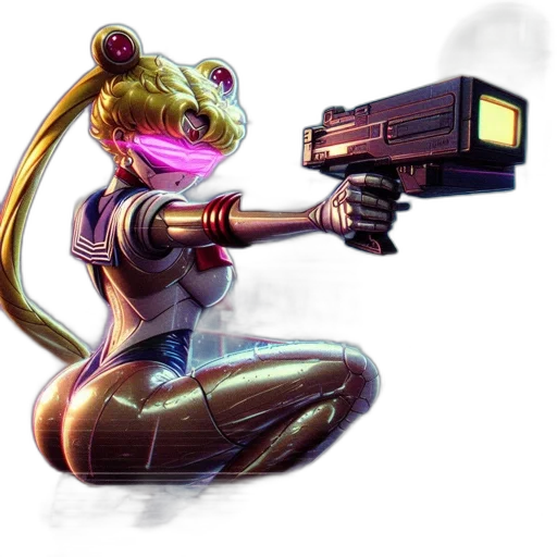 weapon, staff, robot, concept art transparent PNG cut-out