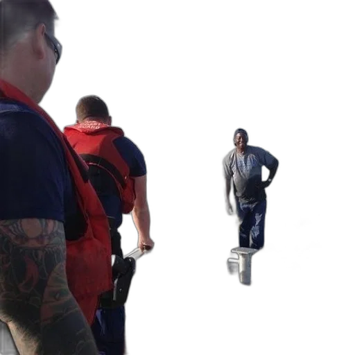 staff, robot, jacket, weapon transparent PNG cut-out