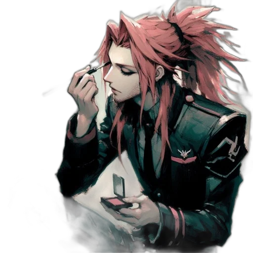 jacket, weapon, face, creature transparent PNG cut-out