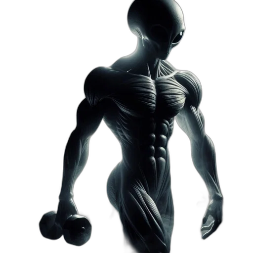 robot, creature, 3d render, concept art transparent PNG cut-out