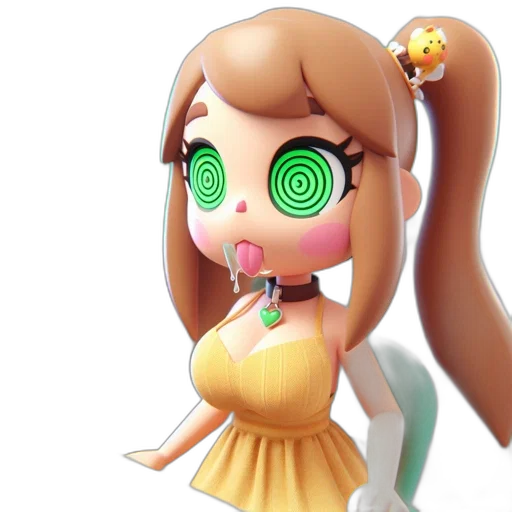 staff, dress, 3d render, concept art transparent PNG cut-out