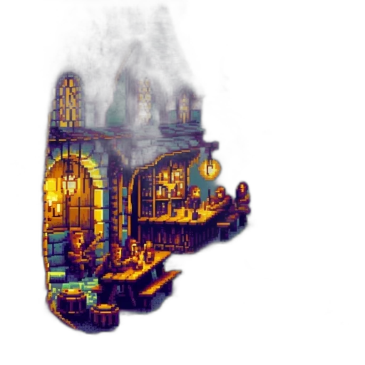 mask, concept art, fantasy art, pixel art transparent PNG cut-out