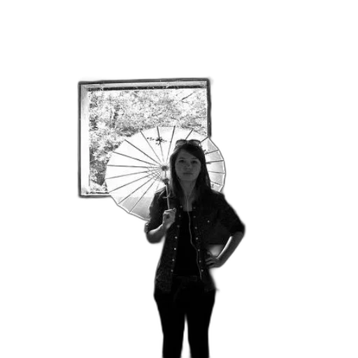 umbrella, staff, jacket, sword transparent PNG cut-out