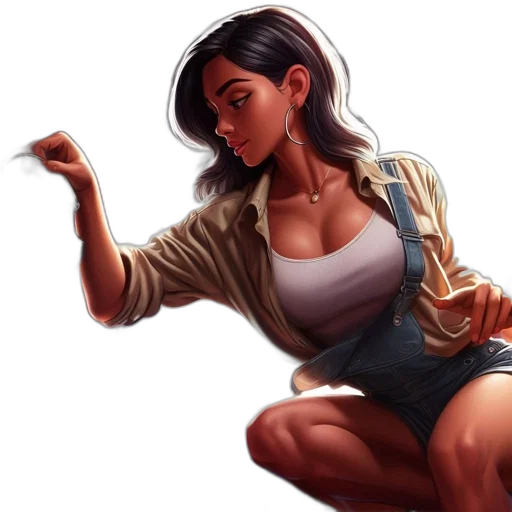 jacket, weapon, comic book art, concept art transparent PNG cut-out