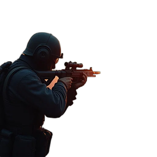 weapon, mask, jacket, staff transparent PNG cut-out