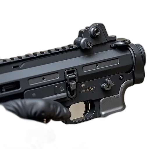 weapon, 3d render, tech, rail transparent PNG cut-out