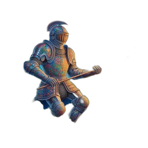 robot, sword, weapon, jacket transparent PNG cut-out