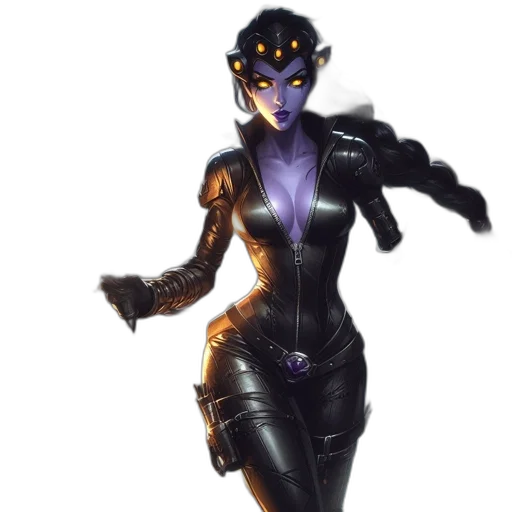 concept art, comic book art, fantasy art, cyberpunk transparent PNG cut-out