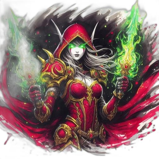 staff, fantasy art, concept art, comic book art transparent PNG cut-out