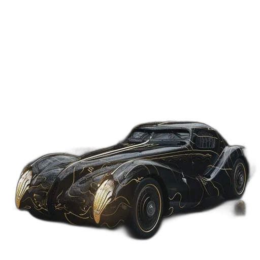 car, 3d render, concept art, photorealistic transparent PNG cut-out