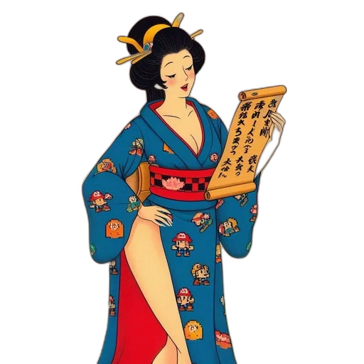 dress, staff, pixel art, concept art transparent PNG cut-out